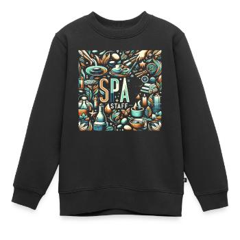Spa Staff 7 - Kinder Premium Organic Sweatshirt - Schwarz - Vorne - AI Model Kid Female (0cm)
