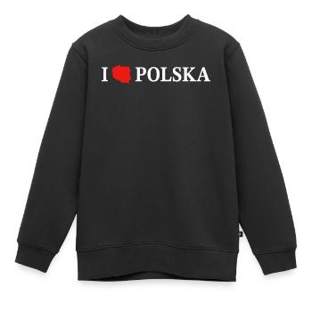 I love Polska Polen - Kinder Premium Organic Sweatshirt - Schwarz - Vorne - AI Model Kid Female (0cm)