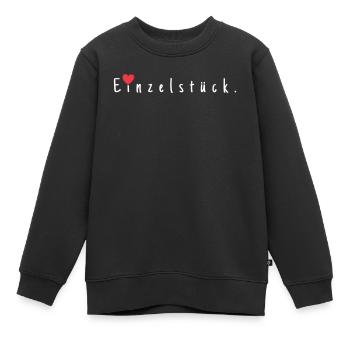 Einzelstück. - Kinder Premium Organic Sweatshirt - Schwarz - Vorne - AI Model Kid Female (0cm)