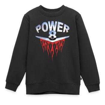 v8 - Kinder Premium Organic Sweatshirt - Schwarz - Vorne - AI Model Kid Female (0cm)