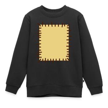 flicken2 - Kinder Premium Organic Sweatshirt - Schwarz - Vorne - AI Model Kid Female (0cm)