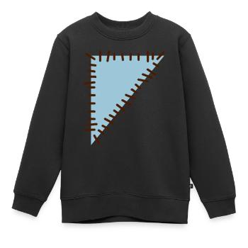 flicken3 - Kinder Premium Organic Sweatshirt - Schwarz - Vorne - AI Model Kid Female (0cm)