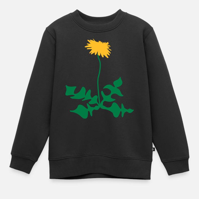 dandelion - Kinder Premium Organic Sweatshirt - Schwarz