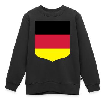 Allemagne - Sweat Premium enfant bio - noir - Devant - AI Model Kid Female (0cm)