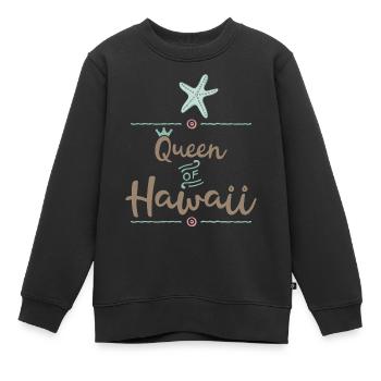 Hawaii - Sweat Premium enfant bio - noir - Devant - AI Model Kid Female (0cm)