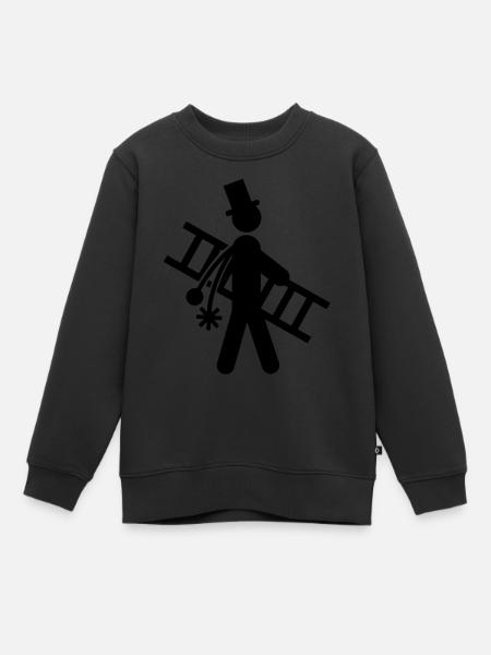 schornsteinfeger____f1 - Kinder Premium Organic Sweatshirt - Schwarz