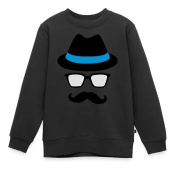HIPSTER - Kinder Premium Organic Sweatshirt - Schwarz - Vorne - AI Model Kid Female (0cm)
