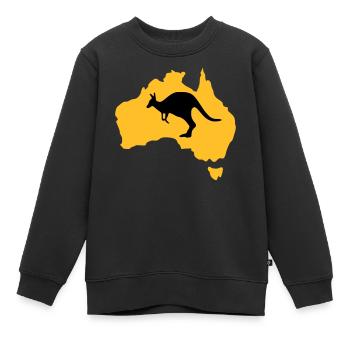 Australien - Kinder Premium Organic Sweatshirt - Schwarz - Vorne - AI Model Kid Female (0cm)