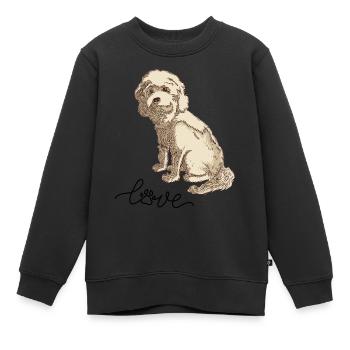 Cockapoo Cockerspaniel Pudel Zwergpudel Hundeliebe - Kinder Premium Organic Sweatshirt - Schwarz - Vorne - AI Model Kid Female (0cm)