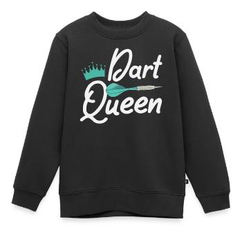 Fléchettes fléchettes - Sweat Premium enfant bio - noir - Devant - AI Model Kid Female (0cm)