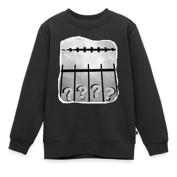 TOMZOFF Was soll das? - Kinder Premium Organic Sweatshirt - Schwarz - Vorne - AI Model Kid Female (0cm)