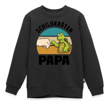 Schildkröten - Kinder Premium Organic Sweatshirt - Schwarz - Vorne - AI Model Kid Female (0cm)