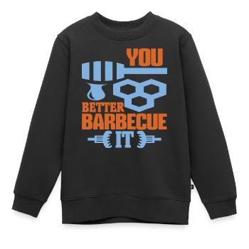 Vous feriez mieux de le griller - Sweat Premium enfant bio - noir - Devant - AI Model Kid Female (0cm)