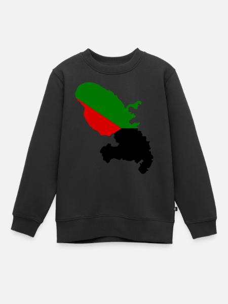 Carte de la martinique - Sweat Premium enfant bio - noir