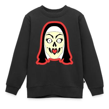 Bonne soeur diabolique - Sweat Premium enfant bio - noir - Devant - AI Model Kid Female (0cm)