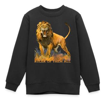 Wildtiere - Kinder Premium Organic Sweatshirt - Schwarz - Vorne - AI Model Kid Female (0cm)