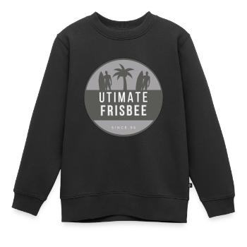 ulti beach 10 - Sweat Premium enfant bio - noir - Devant - AI Model Kid Female (0cm)