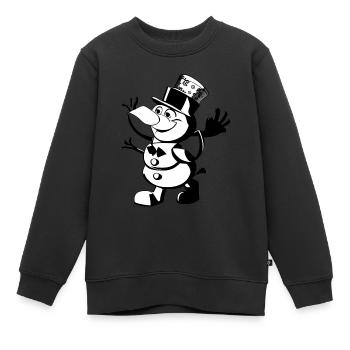 clown drôle - Sweat Premium enfant bio - noir - Devant - AI Model Kid Female (0cm)