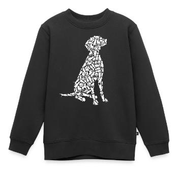 Vizslas Hunde Hundemotiv Kinder Mädchen Weimaraner - Kinder Premium Organic Sweatshirt - Schwarz - Vorne - AI Model Kid Female (0cm)