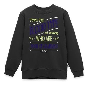roman présent blog anniversaire bmx heureux génial - Sweat Premium enfant bio - noir - Devant - AI Model Kid Female (0cm)