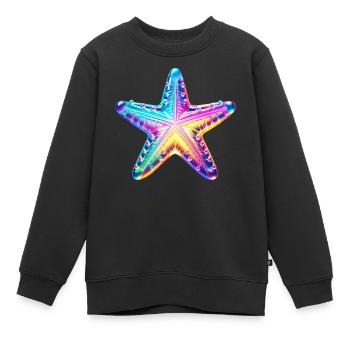 Étoile de mer - Sweat Premium enfant bio - noir - Devant - AI Model Kid Female (0cm)