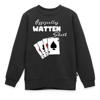 Watten Offizielles Shirt - Kinder Premium Organic Sweatshirt - Schwarz - Vorne - AI Model Kid Female (0cm)