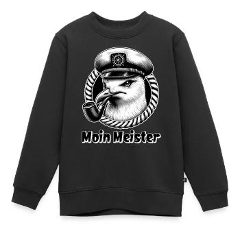 Moin Master Seagull Capitaine de Marin - Sweat Premium enfant bio - noir - Devant - AI Model Kid Female (0cm)