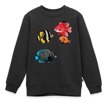 Exotische Fische - Kinder Premium Organic Sweatshirt - Schwarz - Vorne - AI Model Kid Female (0cm)