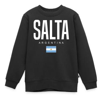 Salta Argentine Argentin - Sweat Premium enfant bio - noir - Devant - AI Model Kid Female (0cm)