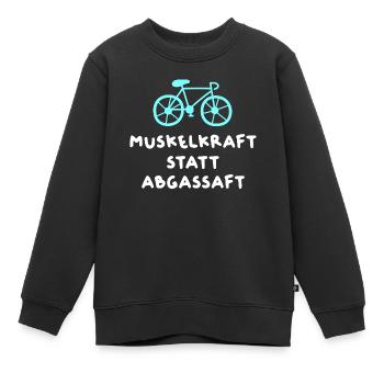 Vélo de coursier Vélo de route Dicons cool Citations Humour - Sweat Premium enfant bio - noir - Devant - AI Model Kid Female (0cm)