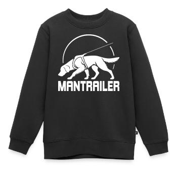 Golden Retriever MANTRAILER Chiens de recherche Chien - Sweat Premium enfant bio - noir - Devant - AI Model Kid Female (0cm)