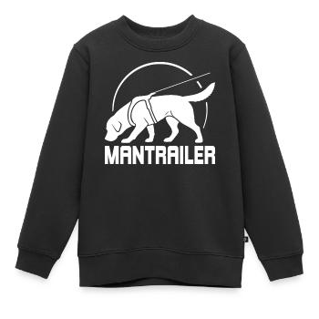 Labrador MANTRAILER Chiens de recherche Chiens Saules chiens - Sweat Premium enfant bio - noir - Devant - AI Model Kid Female (0cm)