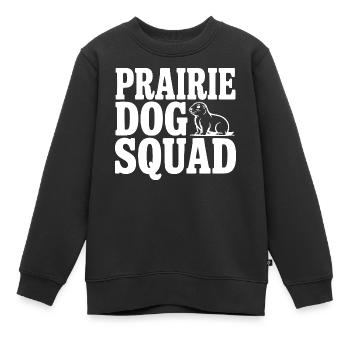 Präriehundetrupp - Kinder Premium Organic Sweatshirt - Schwarz - Vorne - AI Model Kid Female (0cm)