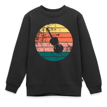 Cello - Kinder Premium Organic Sweatshirt - Schwarz - Vorne - AI Model Kid Female (0cm)