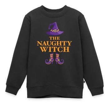 Die freche Hexe - Kinder Premium Organic Sweatshirt - Schwarz - Vorne - AI Model Kid Female (0cm)