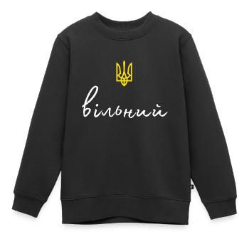 wiljnij dreizack - Kinder Premium Organic Sweatshirt - Schwarz - Vorne - AI Model Kid Female (0cm)
