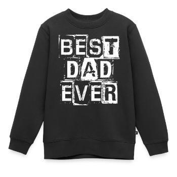 Bester Vater aller Zeiten - Kinder Premium Organic Sweatshirt - Schwarz - Vorne - AI Model Kid Female (0cm)