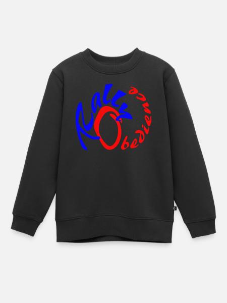 Conception d'obéissance de rallye pour le sport canin avec chien - Sweat Premium enfant bio - noir