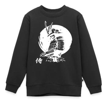 Japanischer Samurai - Kinder Premium Organic Sweatshirt - Schwarz - Vorne - AI Model Kid Female (0cm)