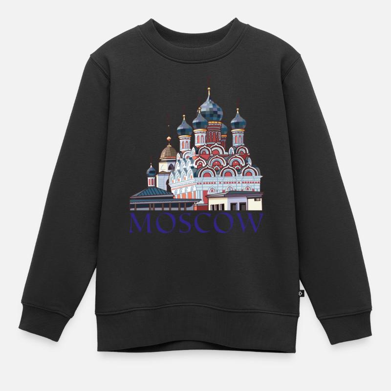 moscow capitale de la Russie - Sweat Premium enfant bio - noir