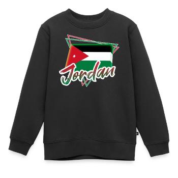 Jordanie - Sweat Premium enfant bio - noir - Devant - AI Model Kid Female (0cm)