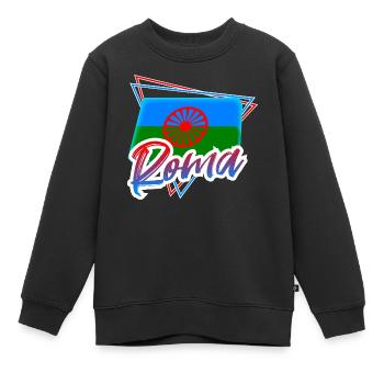 Roma - Kinder Premium Organic Sweatshirt - Schwarz - Vorne - AI Model Kid Female (0cm)