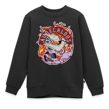 Aldecaldos Full Graphic - Kids Premium Organic Sweatshirt - black - Front - AI Model Kid Female (0cm)