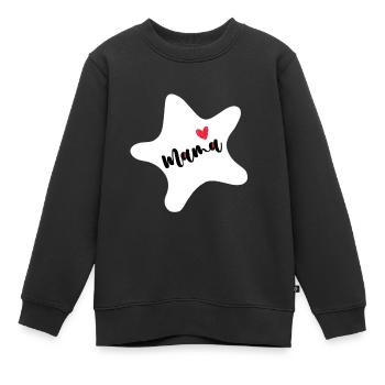 Seestern - Kinder Premium Organic Sweatshirt - Schwarz - Vorne - AI Model Kid Female (0cm)