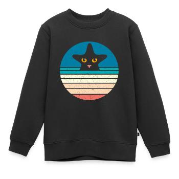 Seestern - Kinder Premium Organic Sweatshirt - Schwarz - Vorne - AI Model Kid Female (0cm)
