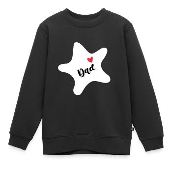 Seestern - Kinder Premium Organic Sweatshirt - Schwarz - Vorne - AI Model Kid Female (0cm)