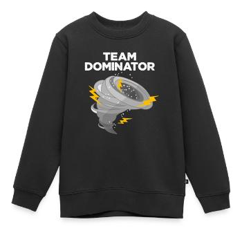 Tornado - Kinder Premium Organic Sweatshirt - Schwarz - Vorne - AI Model Kid Female (0cm)