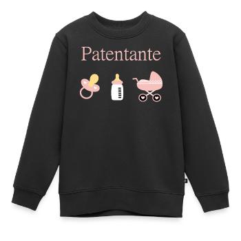 Patentante Geburt Mädchen Taufe - Kinder Premium Organic Sweatshirt - Schwarz - Vorne - AI Model Kid Female (0cm)