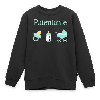 Patentante Taufe Geburt Junge - Kinder Premium Organic Sweatshirt - Schwarz - Vorne - AI Model Kid Female (0cm)