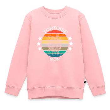 Turtle Mama - Kids Premium Organic Sweatshirt - rose - Front - AI Model Kid Female (0cm)